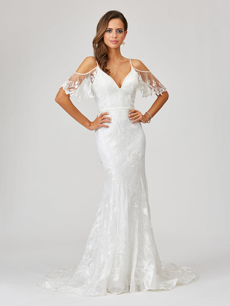 Lara 51037 - Lace Mermaid Bridal Gown - OUTLET - Glamourous Grace
