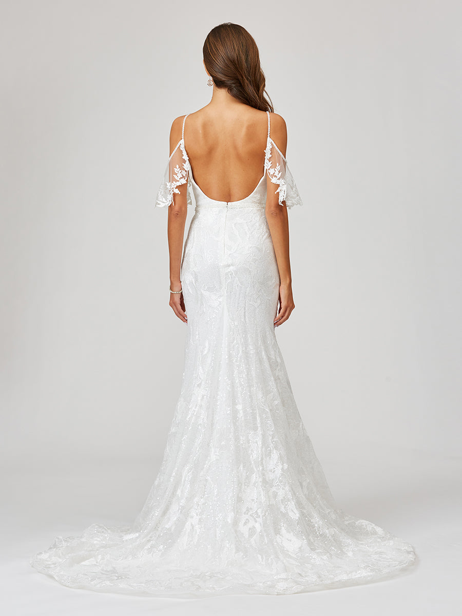 Lara 51037 - Lace Mermaid Bridal Gown - OUTLET - Glamourous Grace
