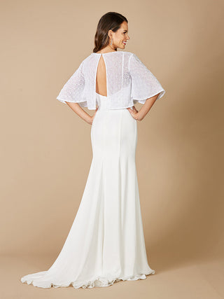 Lara Gina Beaded Tulle Capelet - Glamourous Grace