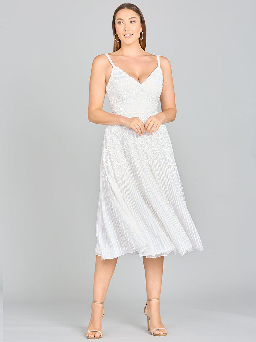 Lara Gemma Beaded Tank Midi Dress - Glamourous Grace