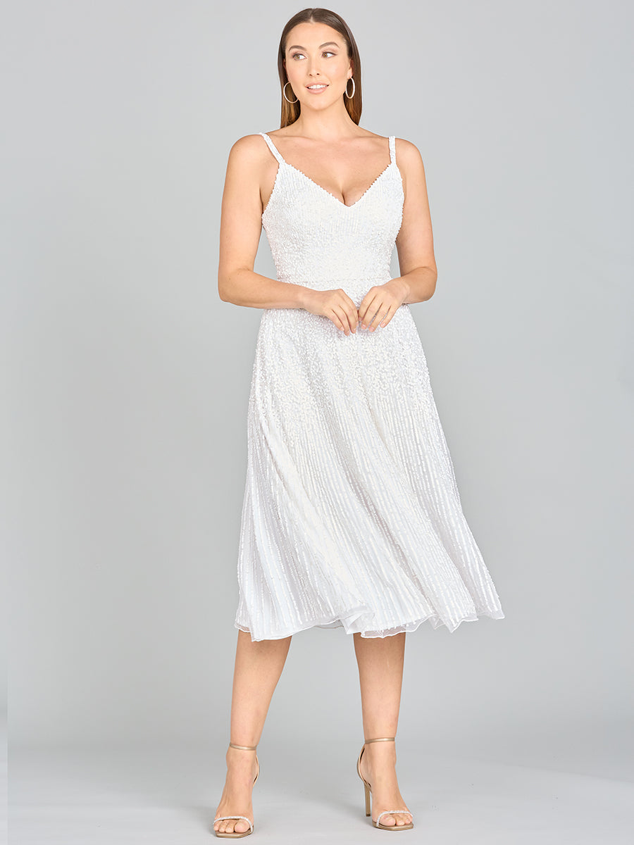 Lara Gemma Beaded Tank Midi Dress - Glamourous Grace