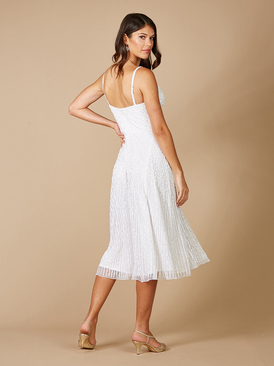 Lara Gemma Beaded Tank Midi Dress - Glamourous Grace