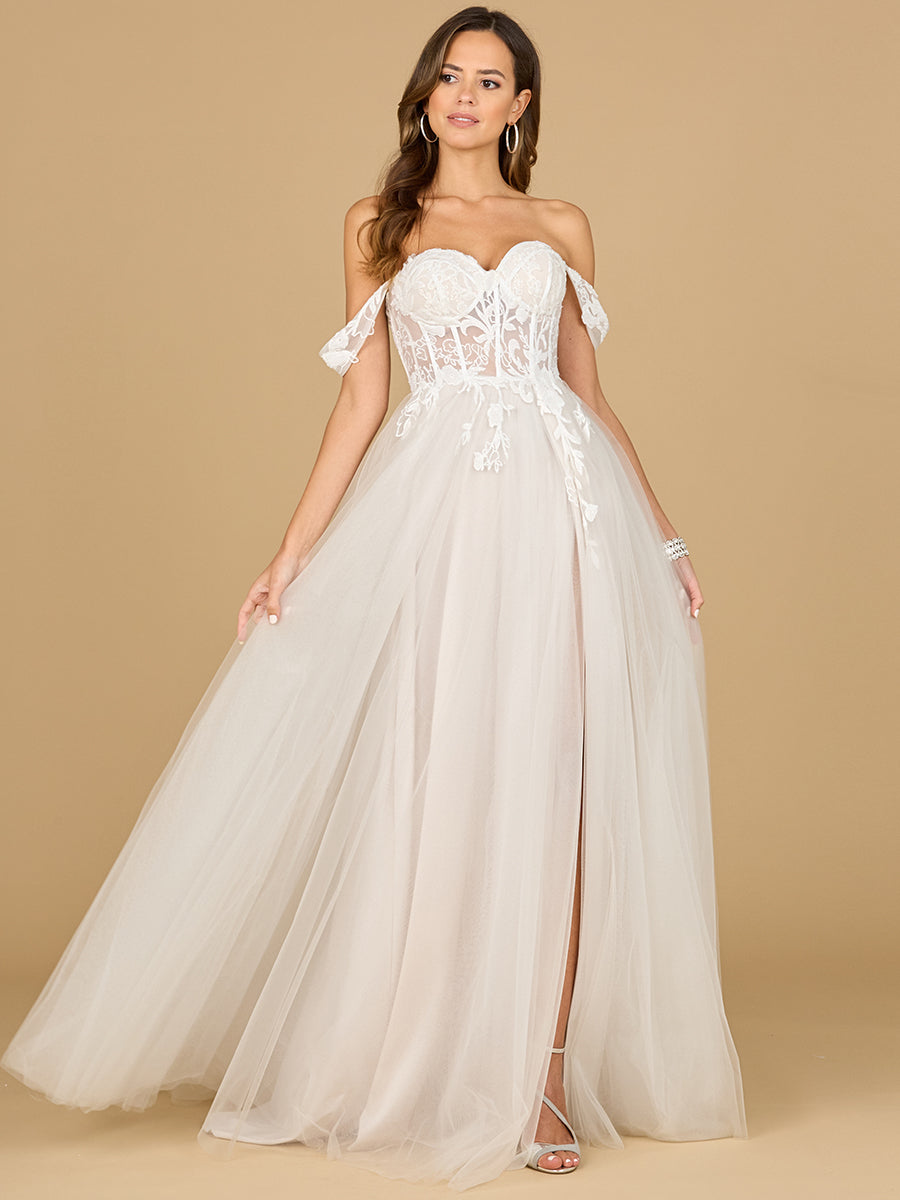 Corset, Off Shoulder Bridal Gown - Glamourous Grace