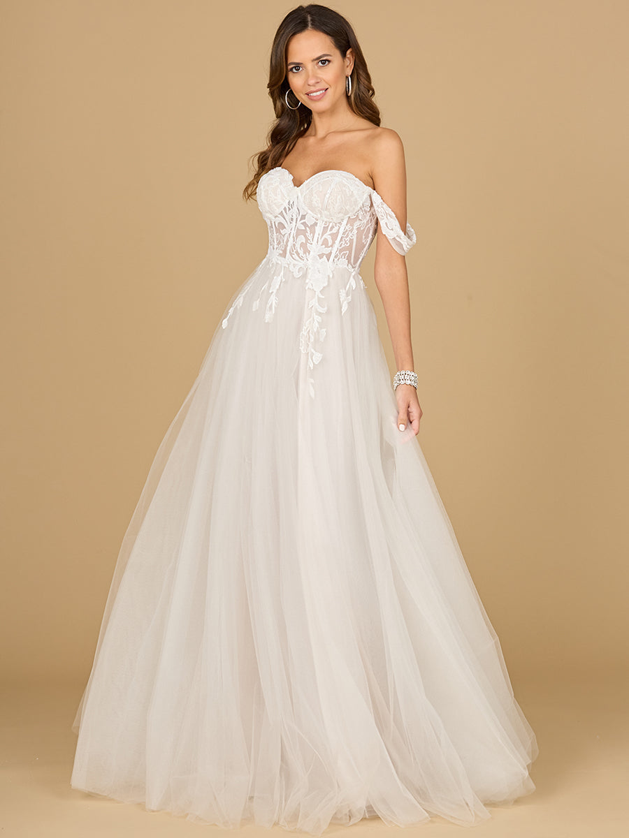 Corset, Off Shoulder Bridal Gown - Glamourous Grace