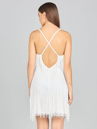 Spaghetti Strap Fringe Dress | 51131 - Glamourous Grace