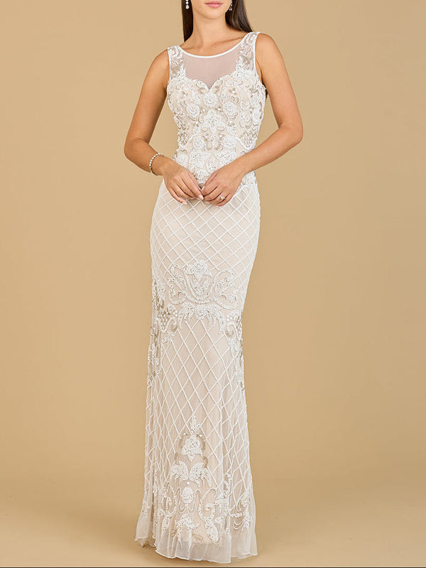 High-Neck Sleeveless Wedding Gown | 51136 - Glamourous Grace