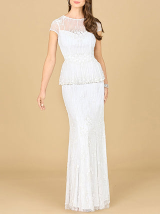 Jade Beaded Gown - Glamourous Grace