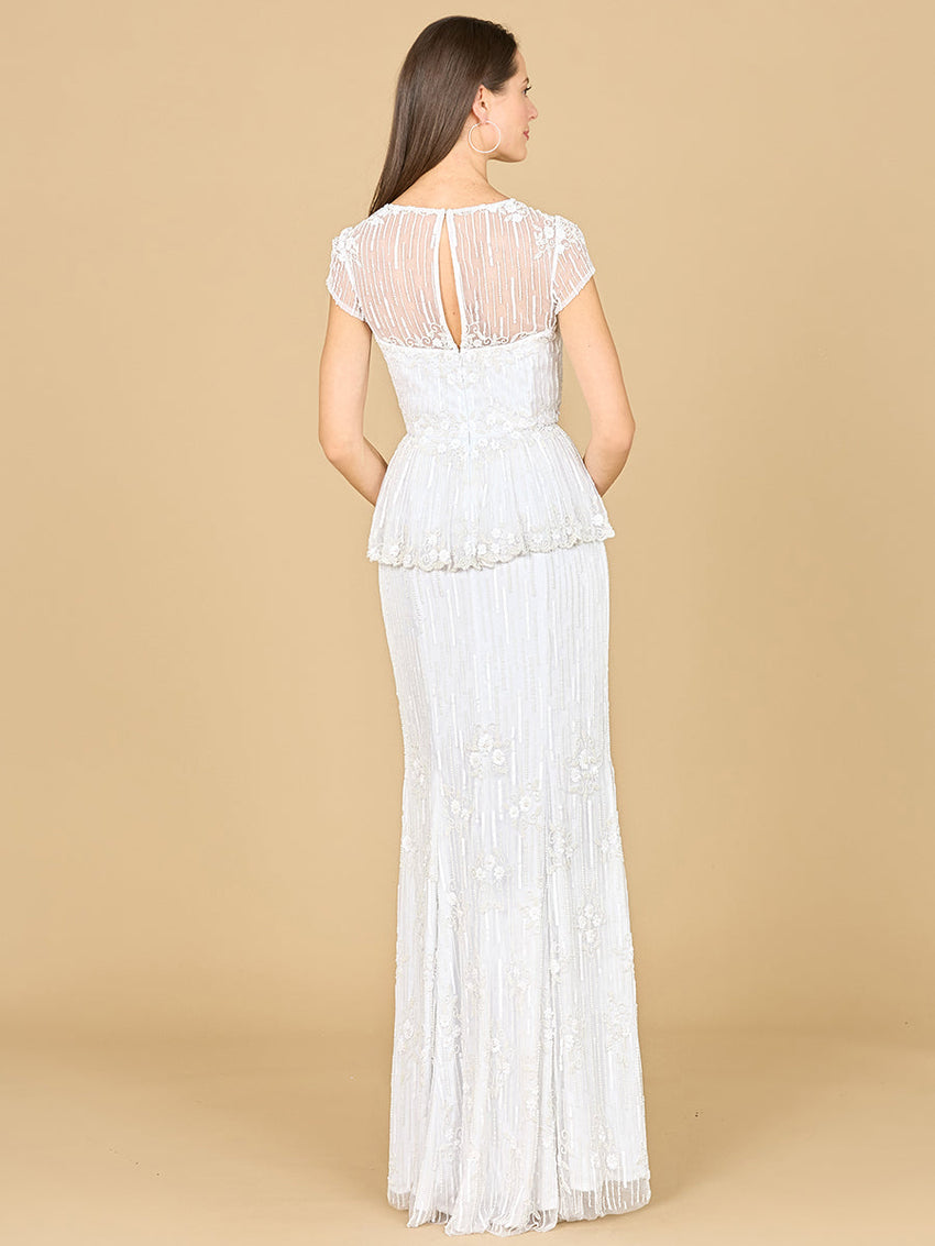 Jade Beaded Gown - Glamourous Grace