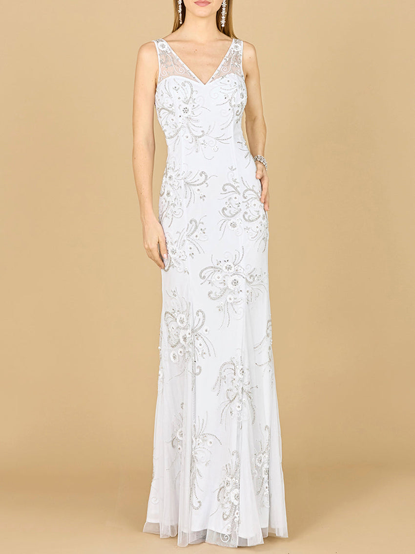 Floral Beaded Bridal Gown | 51182 - Glamourous Grace