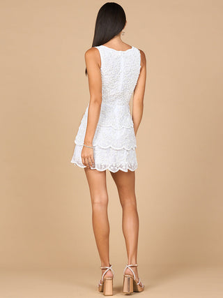 Tiered Beaded Dress - Glamourous Grace