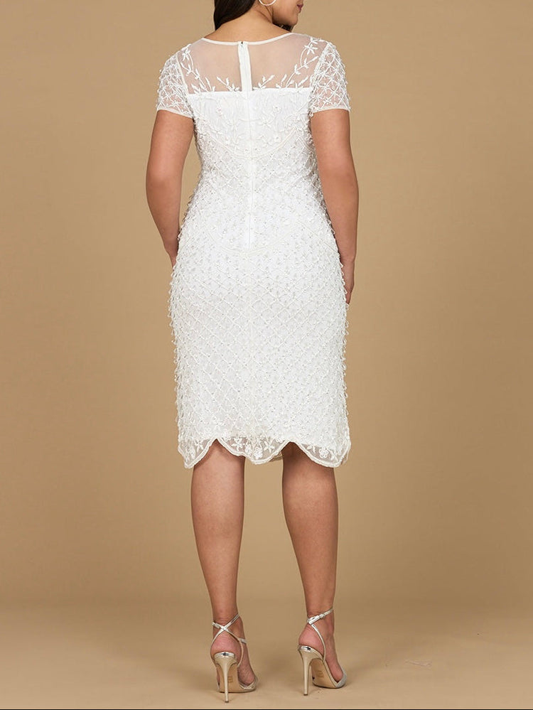 Beaded Midi Dress with Cap Sleeves - OUTLET - Glamourous Grace