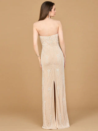Lara 51212- Strapless Beaded Wedding Gown - Glamourous Grace