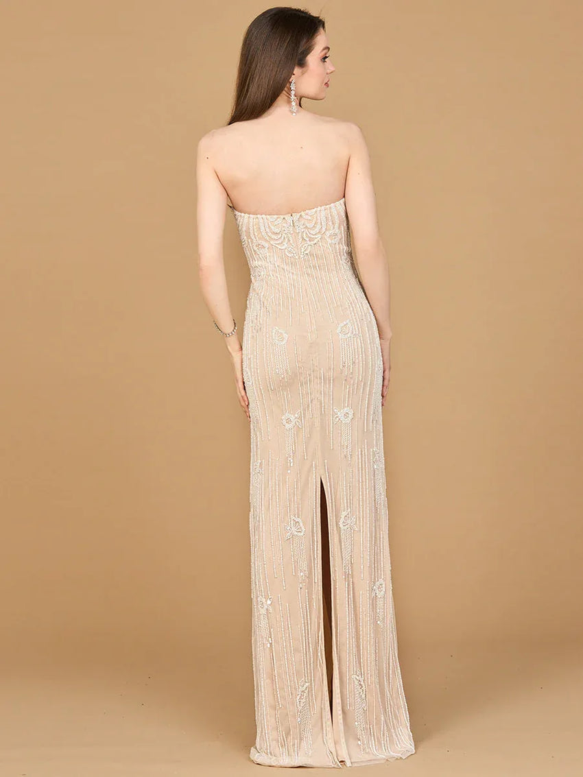 Lara 51212- Strapless Beaded Wedding Gown - Glamourous Grace
