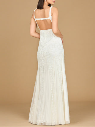 Lara 51217 -Beaded Bridal Gown with Godets - Glamourous Grace