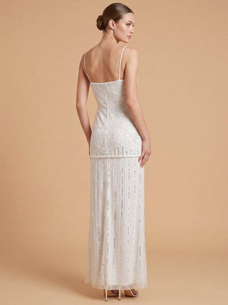 Lara Beaded Spaghetti Strap Two Piece Gown | 51228