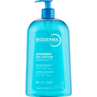Bioderma Atoderm Shower Gel 1000ml - Moisturizing, Dermatologically Tested, Paraben-Free for Sensitive Skin - Glamourous Grace