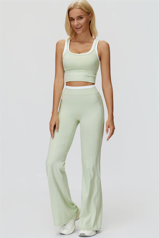 The Canyon Crop Tank Flared Leggings 2-Piece Set