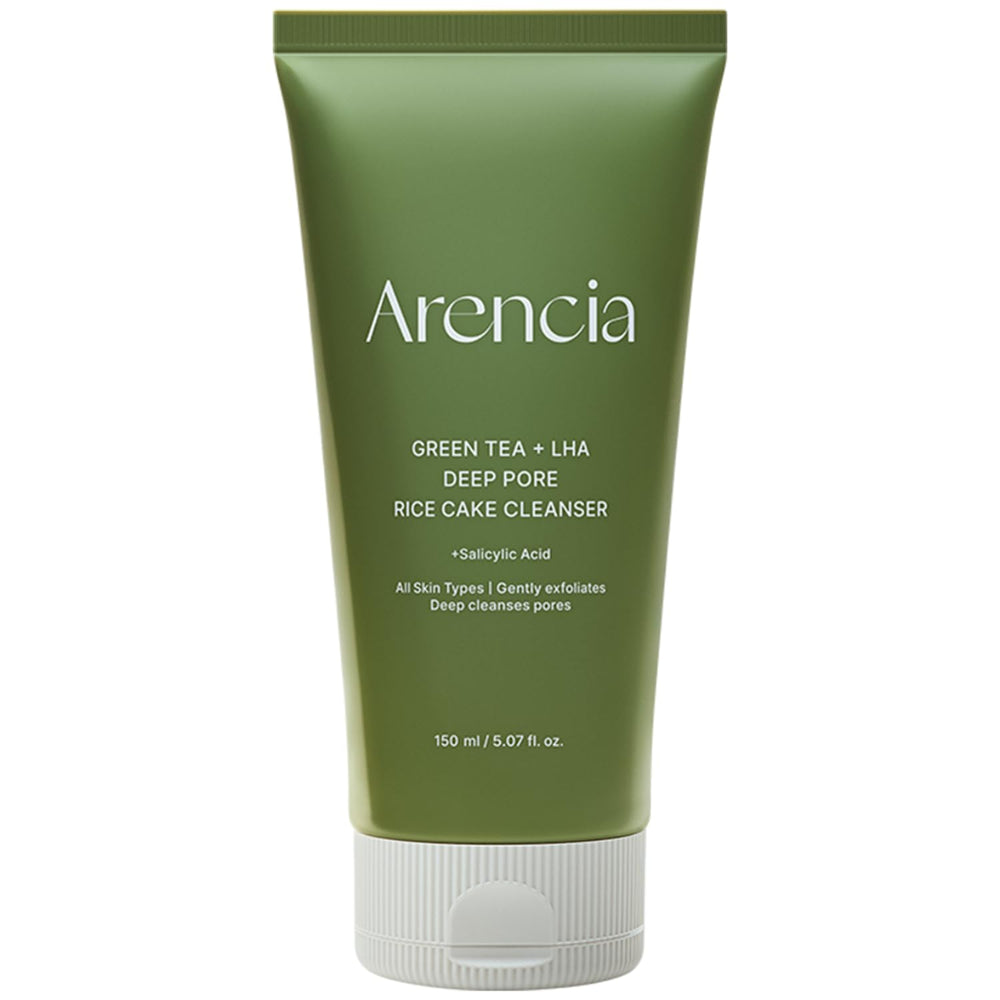 Arencia Green Tea + LHA Deep Pore Rice Cake Cleanser - Glamourous Grace