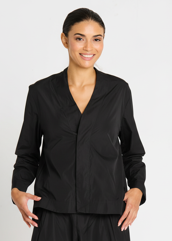 Nylon Minimal Swing Jacket - Black - Glamourous Grace