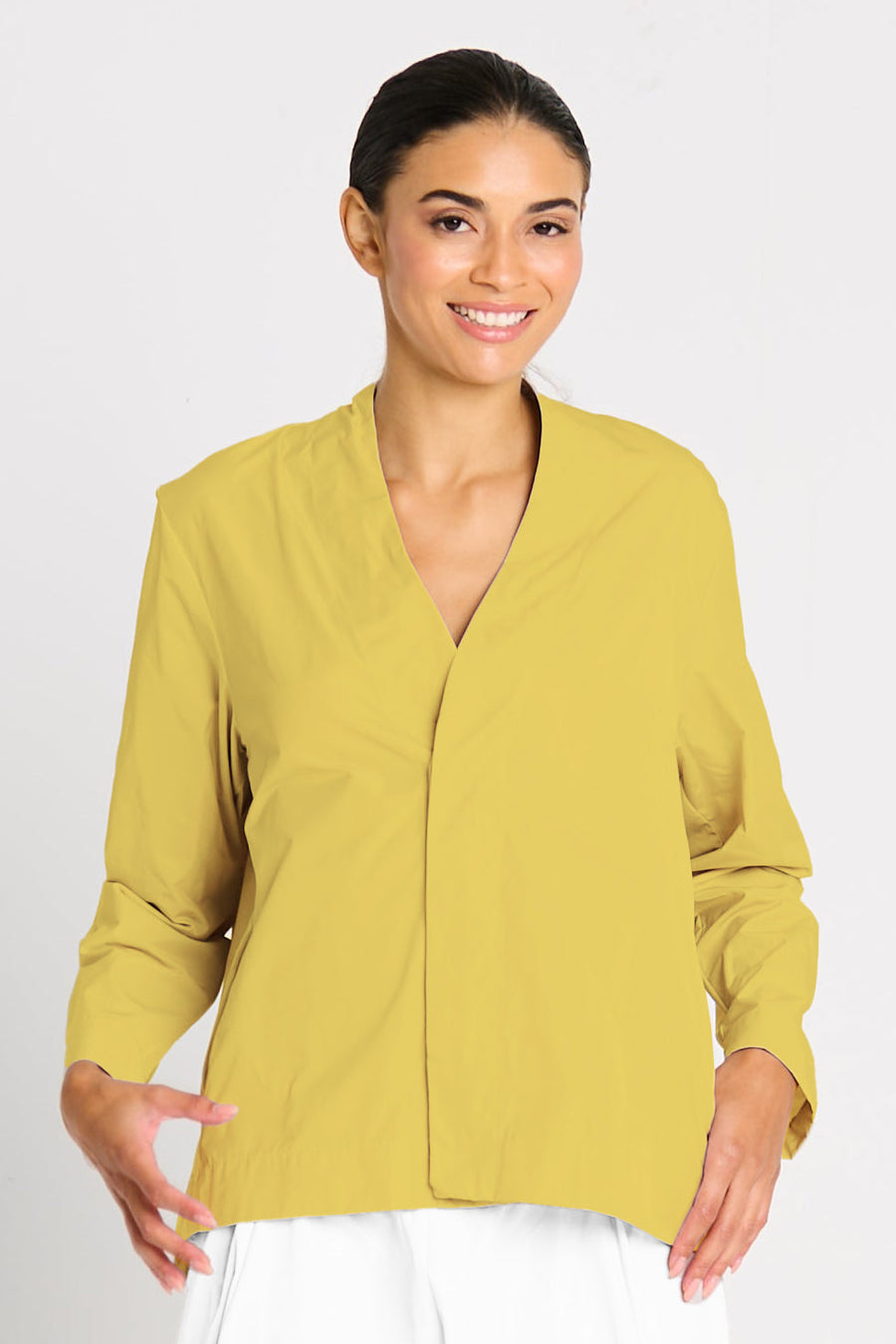 Nylon Minimal Swing Jacket - Chartreuse - Glamourous Grace