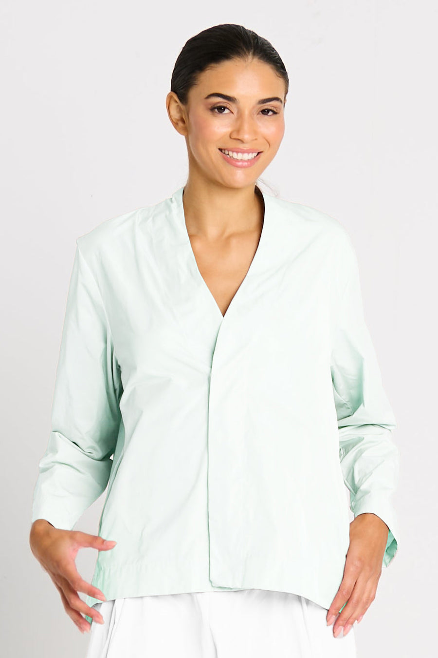 Nylon Minimal Swing Jacket - Mint - Glamourous Grace