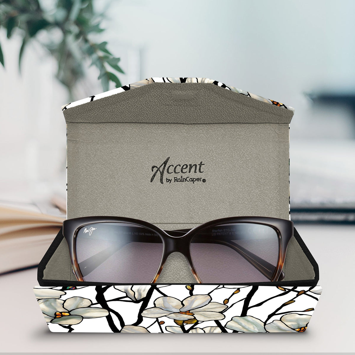 Tiffany Magnolia Folding Glasses Case – Compact & Protective