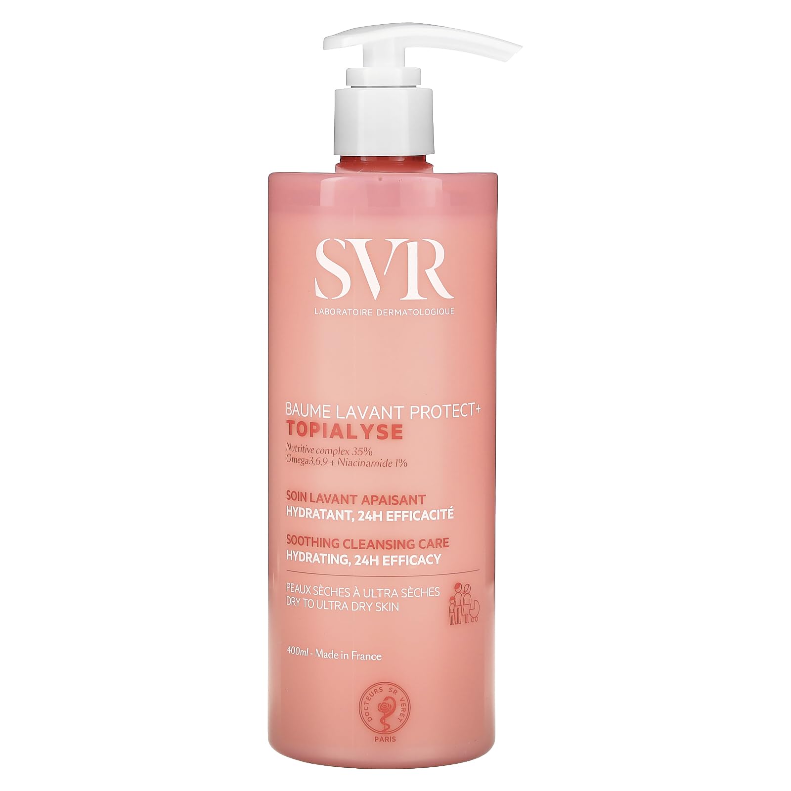 SVR Topialyse Gentle Cleansing Gel for Sensitive Skin - 200ml, Moisturizing, Suitable for Babies, Children, and Adults - Glamourous Grace