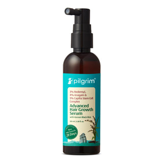 Pilgrim Redensyl 3% + Anagain 4% + 5% Capilia Stem Advanced Hair Growth Serum with Korean Black Rice