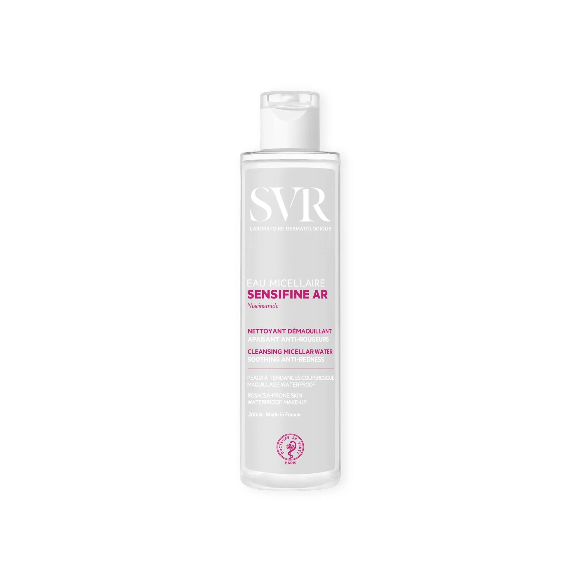 SVR Sensifine AR Micellar Water for Sensitive Skin - Gentle Makeup Remover, 6.76 fl oz - Glamourous Grace