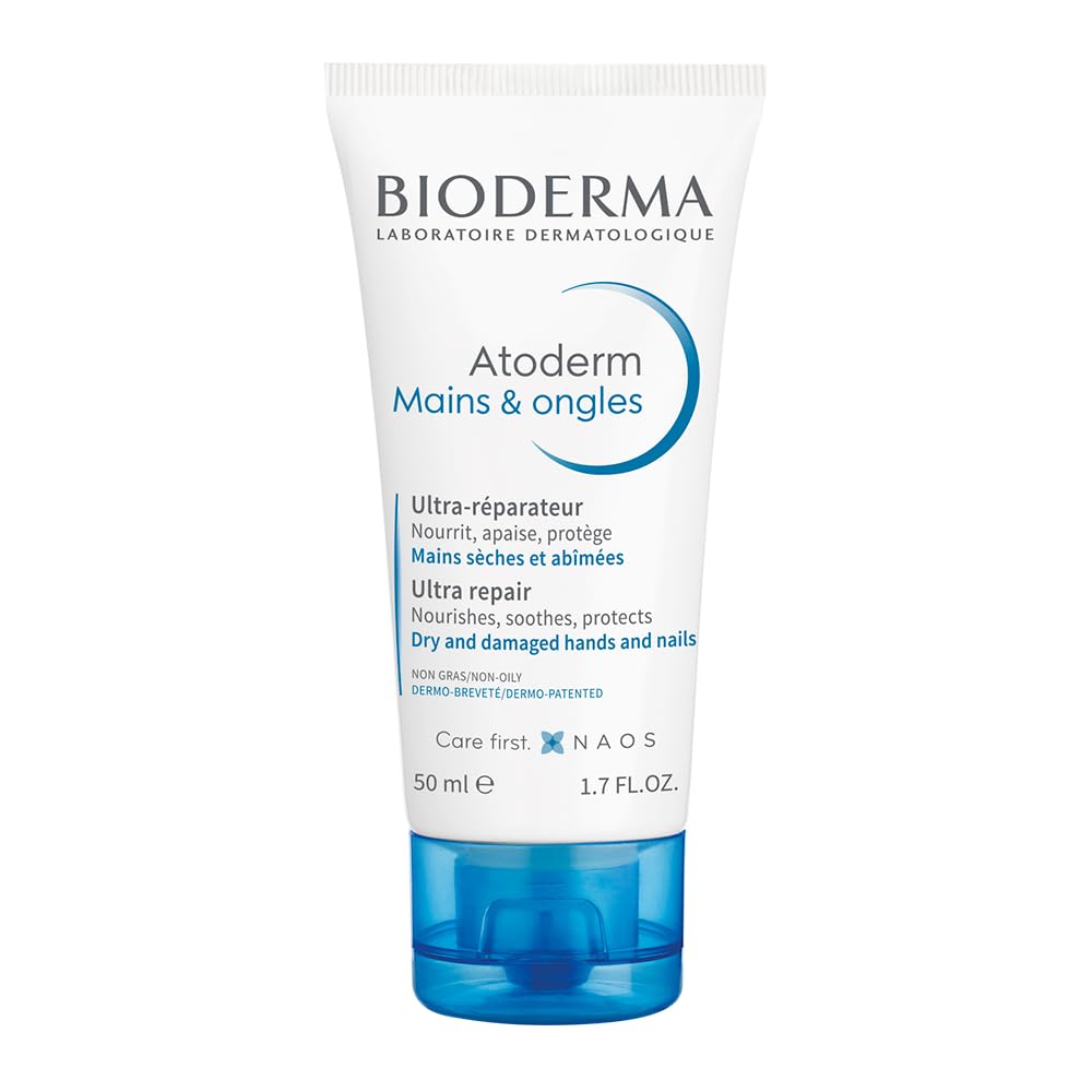 Bioderma Atoderm Hand and Nail Cream 50ml - Moisturizing & Nourishing Hand Cream for Dry Hands & Nails - Glamourous Grace