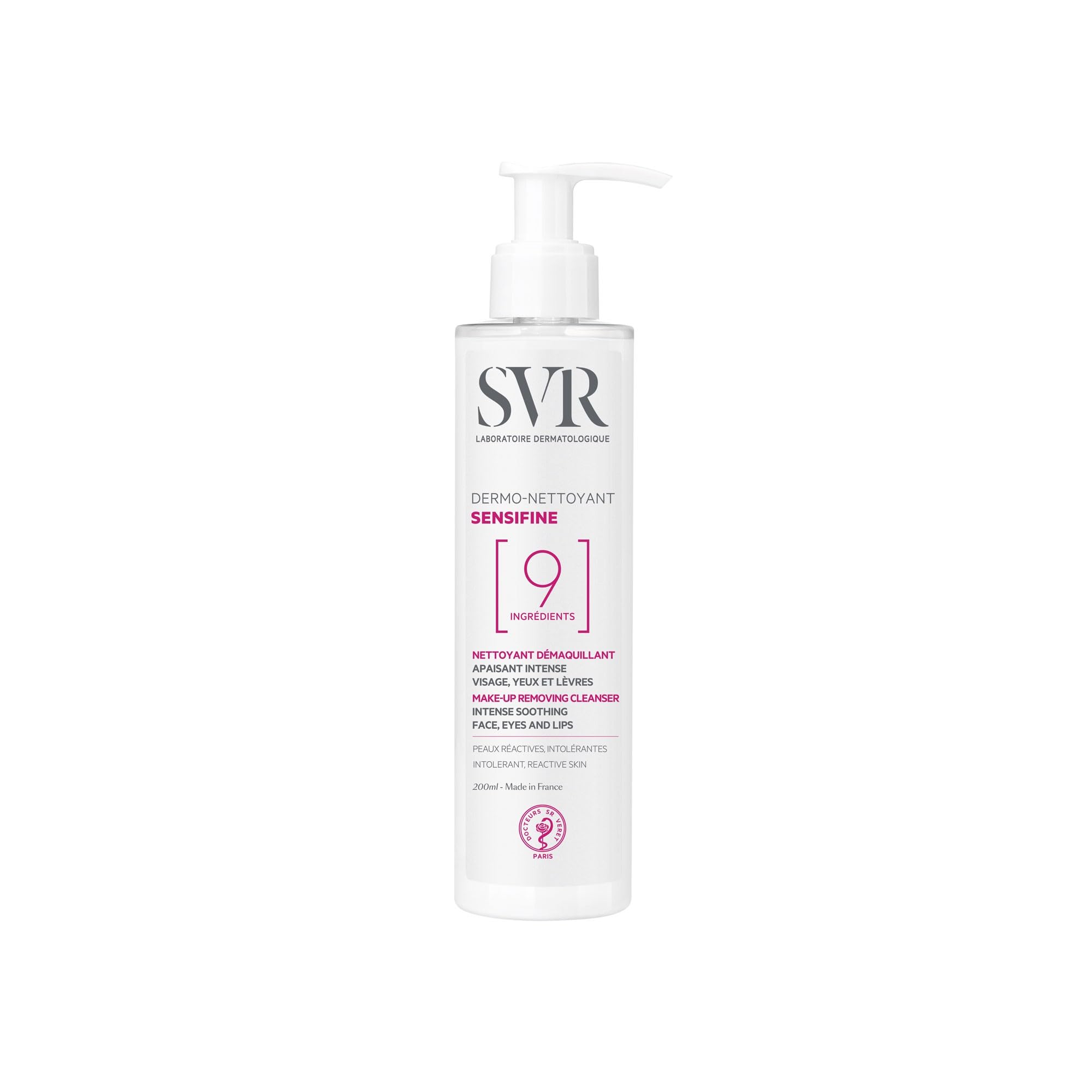 SVR Sensifine Dermo Nettoyant - Gentle Facial Cleanser & Makeup Remover for Sensitive Skin - Glamourous Grace