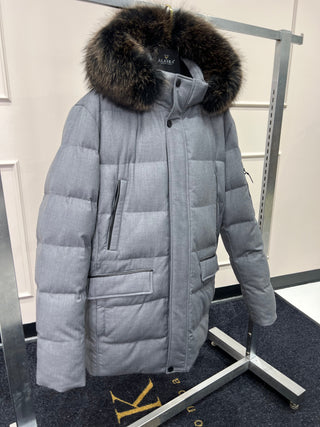 Men's Genuine Fur Trim Sorona® Fill Coat