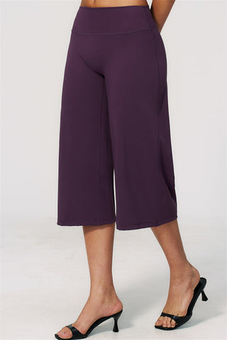 The Natalia Half-Sleeve Top Wide-Leg Crop 2-Piece Set