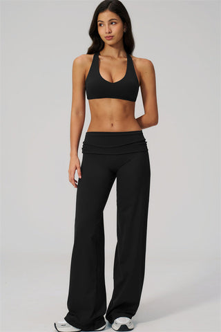 The Daring Sports Bra Straight Leg Pants 2-Piece Set
