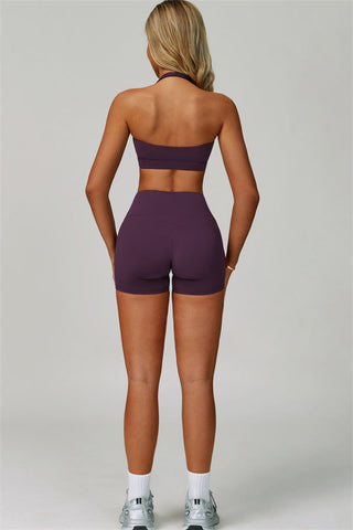 The Bold Halter Sports Bra Shorts 2-Piece Set
