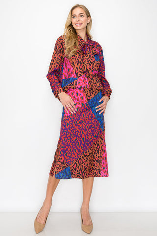 Weslie Printed Charmeuse Skirt - Glamourous Grace