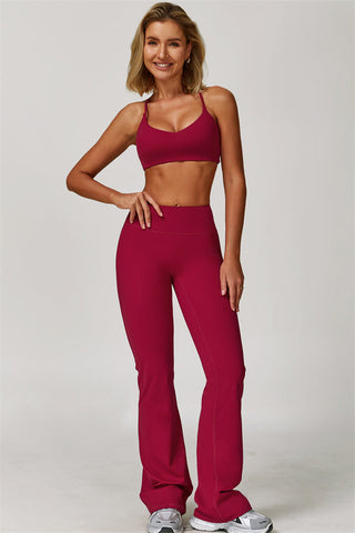 The Refresh Sports Bra Flared Leggings 2-Piece Set