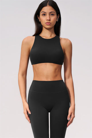 The Twirl Open Back Sports Bra Capri Leggings 2-Piece Set