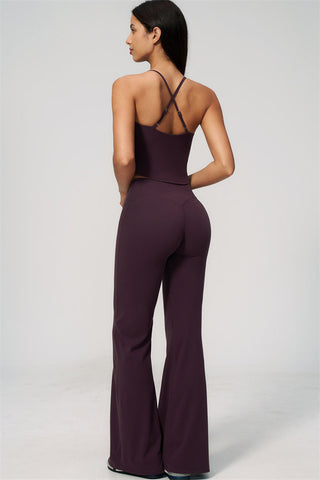 The Zura Tank Top Flared Leggings 2-Piece Set
