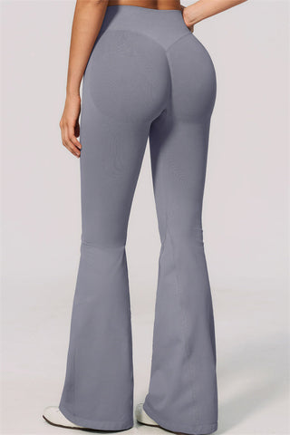 The Velvetine Halter Sports Bra Flared Leggings 2-Piece Set