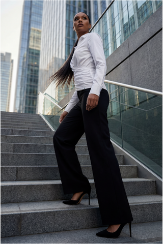 White Button Wrap Shirt, Barbara