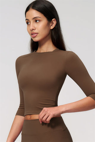 The Natalia Half-Sleeve Top Leggings 2-Piece Set