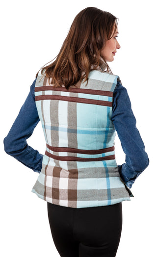 Rosey Vest Plaid Flannel - Glamourous Grace