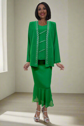 CLEARANCE - Hosanna 5577 Modest 3-Piece Outfit Set Ankle Length (Size 5XL)