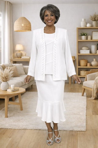 CLEARANCE - Hosanna 5577 Modest 3-Piece Outfit Set Ankle Length (Size 5XL)