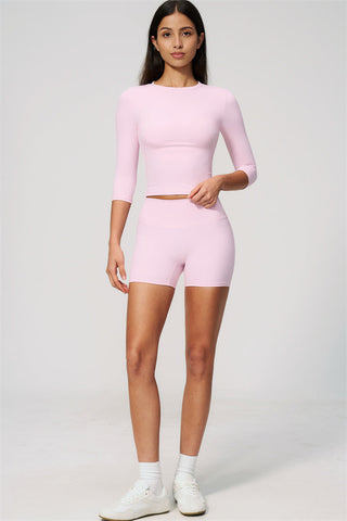 The Natalia Half-Sleeve Top Shorts 2-Piece Set