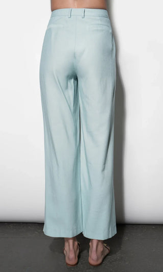 Yuri Sky Blue Wide Leg Pleated Pants