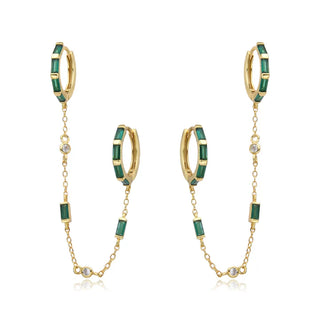 Maya Double Hoop Earring | Gold Sterling Silver