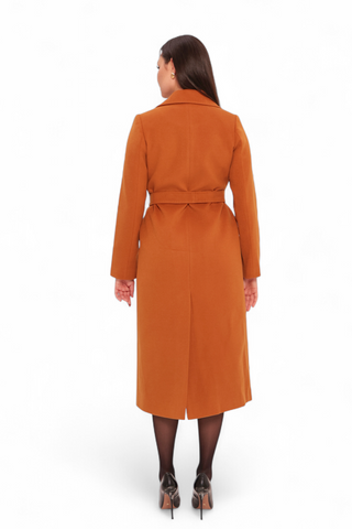 Harrington Classic Wraparound Overcoat in Cinnamon