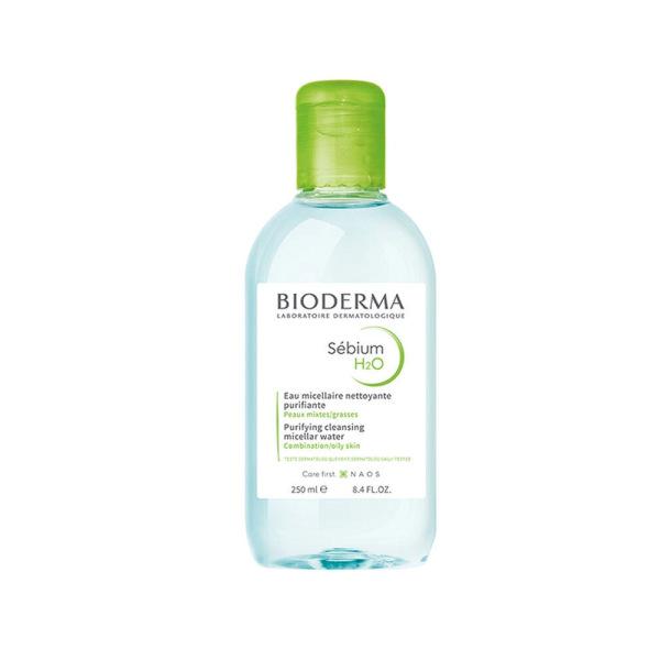Bioderma Sebium H2O Cleansing Water for Combination/Oily Skin - 8.45 fl oz, Non-Comedogenic, No-Rinse Formula - Glamourous Grace
